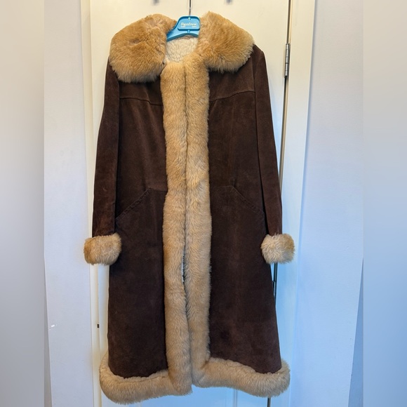 Retro Shearling Suede Coat - Picture 1 of 6